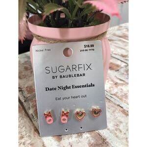 2 Pairs Sugarfix By Baublebar Date night essentials eat your heart out earrings